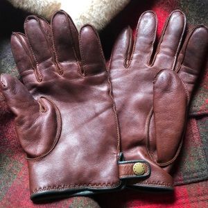 Leather Cashmere gloves